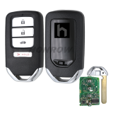 For Honda 3+1button smart keyless remote key with 313.8mhz NCF7952X / HITAG 3 / 47CHIP FCC ID: KR5V1X