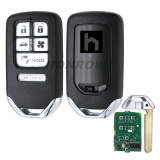 For Honda 6 button remote key with 433mhz with hitag3 ID47 chip FCC ID:KR5V2X