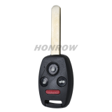 For Honda 3+1 button remote key with  313.8Mhz  ID46 chip FCCID:N5F-S0084A