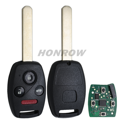 For Honda 3+1 button remote key with  313.8Mhz  ID46 chip FCCID:N5F-S0084A