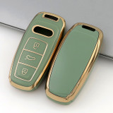 Gold TPU Car Key Cover For  Audi Key Protect Case