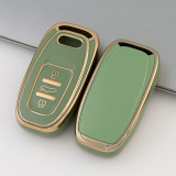 Gold TPU Car Key Cover For  Audi Key Protect Case