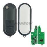 For MG 2 Button  Flip Folding Remote Key with 433MHz ID46 HITAG2 PCF7941A Chip