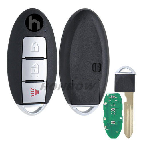 For Nissan Keyless go 3 button Smart Remote Car Key with 433 Mhz 4A chip  FCCID: KR5TXN1, Continental: S180144502