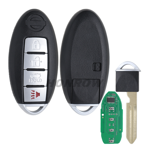 For Nissan new Sunny 3+1 button remote key with 315mhz with 46chip -PCF7952 FCC ID : CWTWB1U815 MODELO NAME: TWB1U815