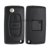 For Peu FSK 3 button flip remote key with VA2 307 blade (With trunk button)  433Mhz 46 Chip