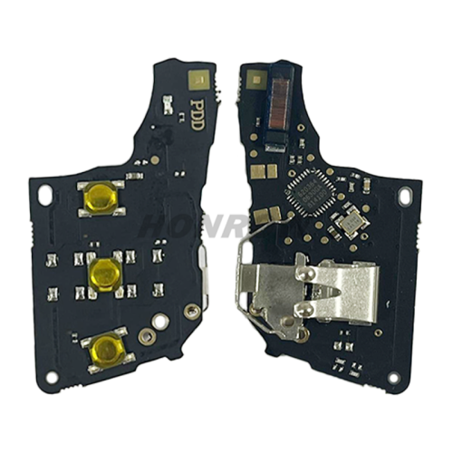 For VW Non-keyless MQB platform  3 button flip remote key  with ID48 chip-434mhz HU162T Blade black pcb board