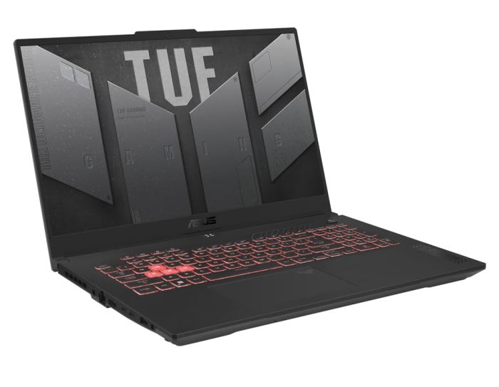 华硕 TUF 游戏 A17 (2023) 游戏笔记本电脑,17.3 英寸全高清 144Hz 显示屏,GeForce RTX 4050,AMD 锐龙 9 7940HS,16GB DDR5,1TB PCIe 4.0 固态硬盘,无线网络 6,Windows 11,FA707XU-EH94