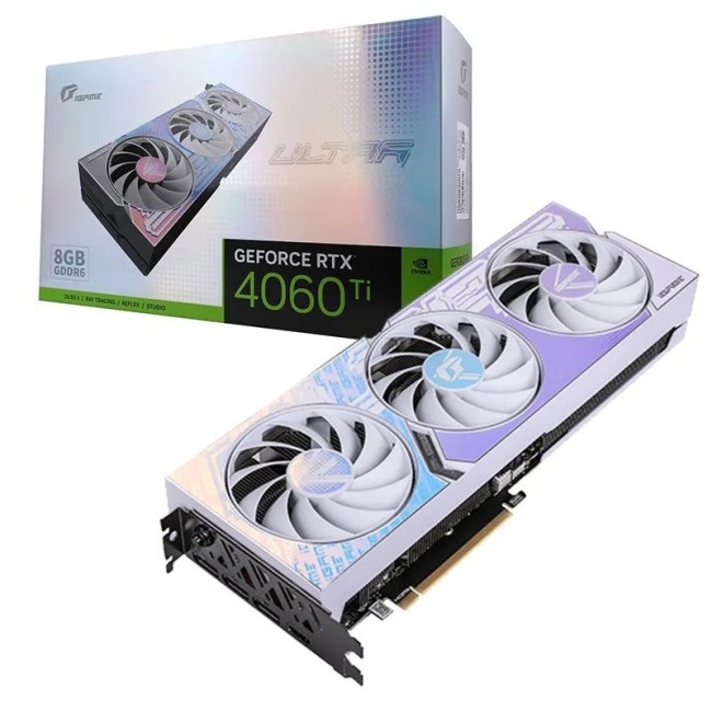 新品iGame GeForce RTX 4060Ti Ultra w oc视频渲染电竞游戏显卡
