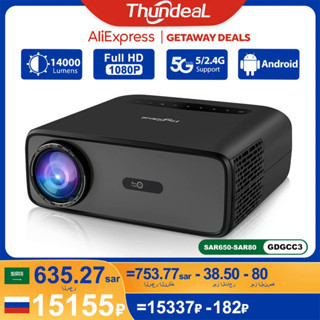 ThundeaL Full HD Projector TD97 Pro 1080P 2K 4K Video Portable Projector WiFi 6 Android Home Theater TD97Pro 3D Smart Pr