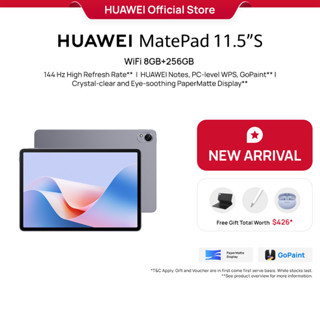 [New Launch] HUAWEI MatePad 11.5''S PaperMatte Edition 8GB 256GB Tablet | M-Pencil Powered by Nearlink | Detachable Keyb