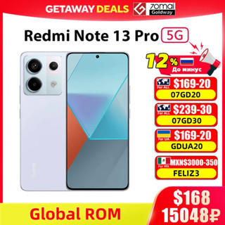 Global rom Xiaomi Redmi Note 13 Pro dual 5G smartphone Snapdragon 7s Gen 2 6.67 ''120Hz Display 67W charging 5100mah bat