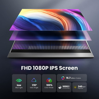 [Hot sale] zscmall portable monitor 14 15.6  IPs 1080p 2K 4K HD portable monitors for laptop type-C HDMI USB-C led HDR U