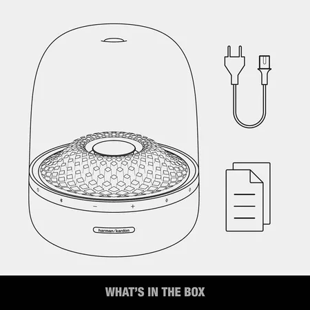 Harman Kardon Aura Studio 4 Bluetooth Speaker with iconic transparent dome and themed lighting Brand new and authentic