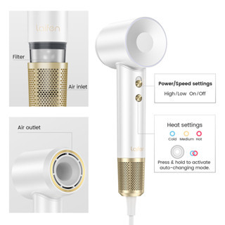 Laifen Premium High Speed Hair Dryer Negative Ionic Fast Drying Low Noise Thermo-Control Travel Hairdryer Brand new and 