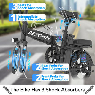 ebike 400W 48V 30AH Adult Fat Tire electric bike Folding Electric Bicycle City Commuter Electric Bike Urban EbikeBrand n