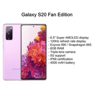 Samsung Galaxy S20FE 5G SNAPDRAGON 865 LOCAL 6 MONTHS WARRANTY | ORIGINAL DISPLAY AND SEALED SETBrand new 