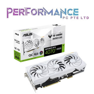 ASUS TUF Gaming GeForce RTX 4070 Ti RTX4070 Ti RTX 4070Ti SUPER 16GB GDDR6X OC Edition - Black/White (3 YEARS WARRANTY B