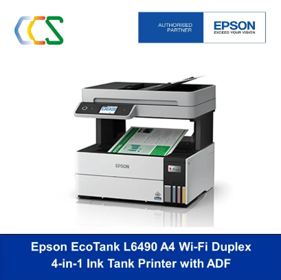 [Promo 2024] Epson EcoTank L6490 A4 Wi-Fi Duplex 4-In-1 Ink Tank Printer Colour Printer Color Printer InkTank Printer L 6490 L-6490 L6490