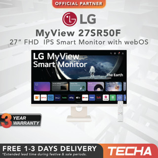 [FAST SHIP] LG MyView 32SR50F |  32  Full HD | IPS | Smart Monitor with webOS (32SR50F-W)Bran