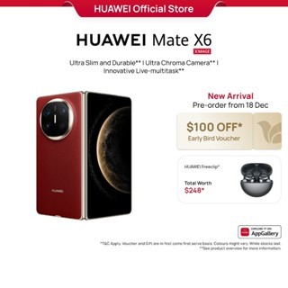[Pre-Order Now] HUAWEI Mate X6 | Smartphone | Ultra Slim and Durable | Ultra Chroma Camera | Innovative Live-multitaskBr