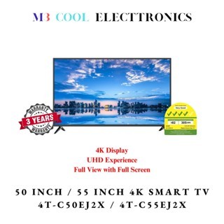 SHARP 4K SMART TV: 50 Inch (4T-C50EJ2X) Brand new and authentic