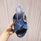 Women L*ouis V*uitton Top Slippers