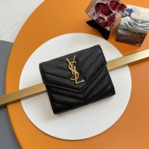 Y*SL Wallets Top Quality 12.5*10*2.5CM