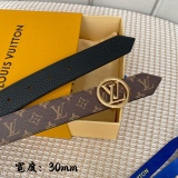 L*ouis V*uitton Belts Top Quality 30MM