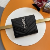 Y*SL Wallets Top Quality 12.5*10*2.5CM