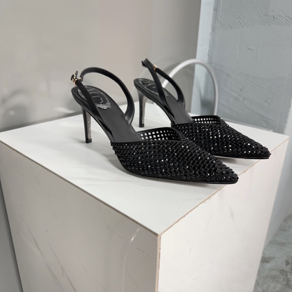 Women R*ᴇɴᴇ C*ᴀᴏᴠɪʟʟᴀ Top High Heels 7.5CM