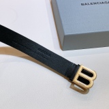 B*alenciaga Belts Top Quality 30MM