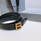 B*alenciaga Belts Top Quality 30MM