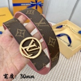 L*ouis V*uitton Belts Top Quality 30MM