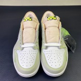 Jordan 1 Retro Low White Ghost Green Black DM7837-103