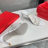 Women R*ᴇɴᴇ C*ᴀᴏᴠɪʟʟᴀ Top High Heels 9.5CM