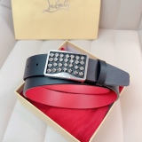C*hristian L*ouboutin Belts Top Quality 34MM