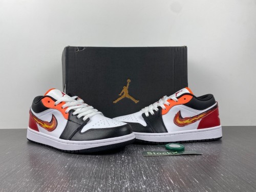 Air Jordan 1 Low GS “Flaming Swoosh”
