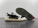 Kids T*ravis S*cott x Air Jordan 1 OG Low PS OLIVE DZ5909-106