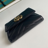 G*ucci Wallets Top Quality 12.5*10*3CM
