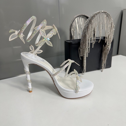 Women R*ᴇɴᴇ C*ᴀᴏᴠɪʟʟᴀ Top High Heels 12.5CM