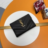 Y*SL Wallets Top Quality 13*9*3CM