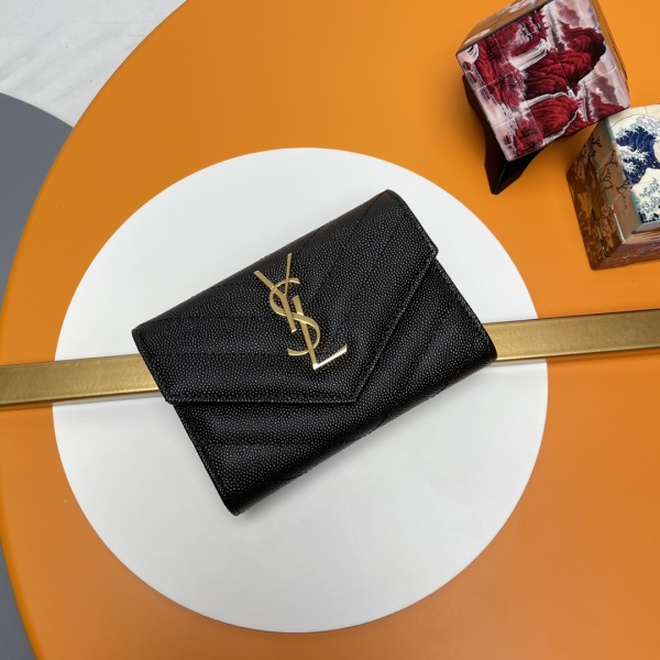 Y*SL Wallets Top Quality 13*9*3CM