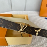 L*ouis V*uitton Belts Top Quality 30MM