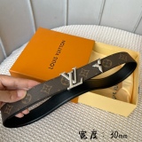 L*ouis V*uitton Belts Top Quality 30MM