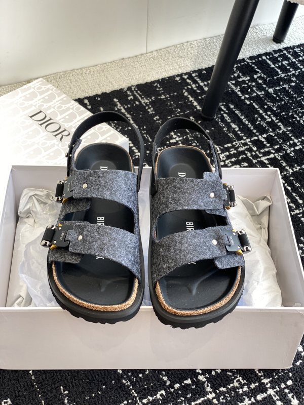 Men Women D*ior x B*irkenstock Top Sandals