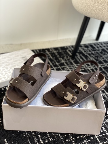 Men Women D*ior x B*irkenstock Top Sandals