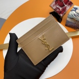 Y*SL Wallets Top Quality 10*7.5*0.5CM