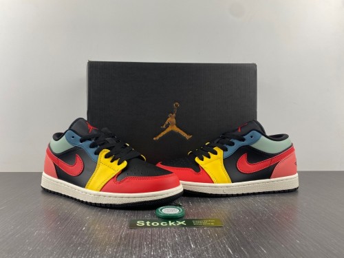 AIR JORDAN 1 LOW 'BLACK MULTI' SKU DN3739-060