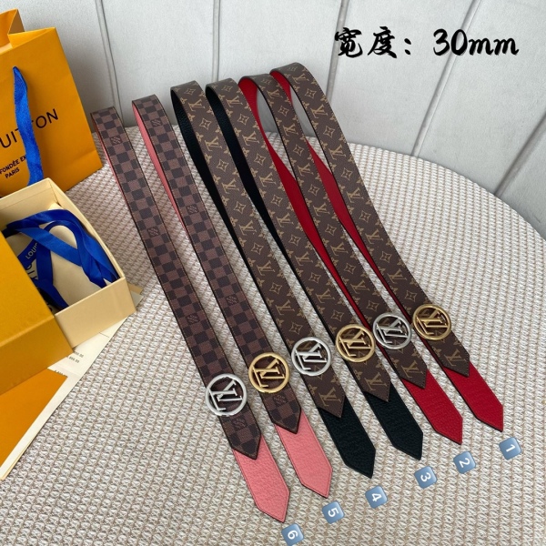 L*ouis V*uitton Belts Top Quality 30MM